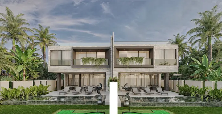 Rear elevation panorama, No:01