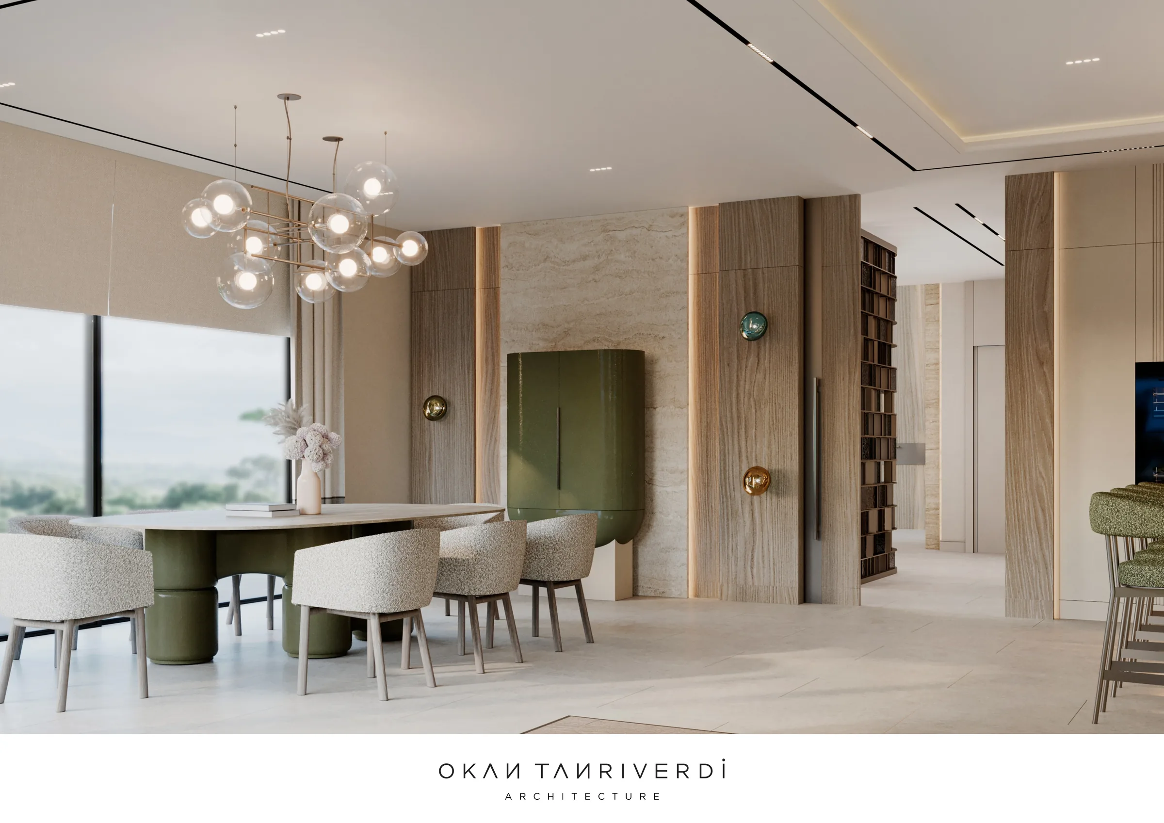 No:01 open living and dining space